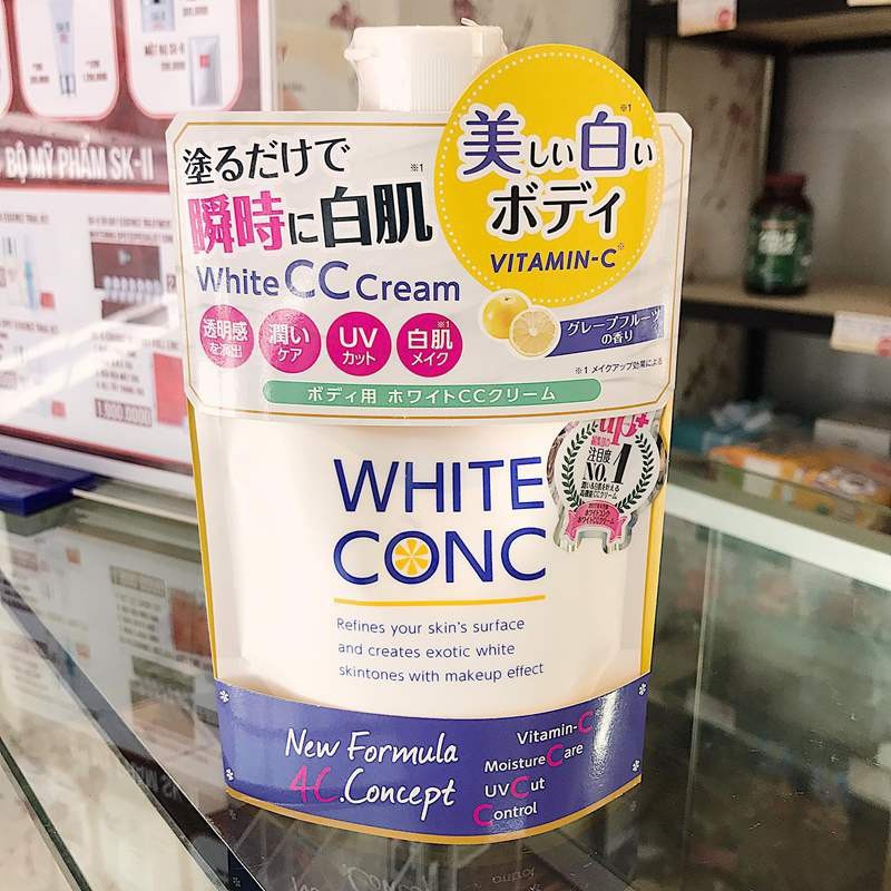 Sữa dưỡng thể White Conc Vitamin C túi 200g Nhật Bản