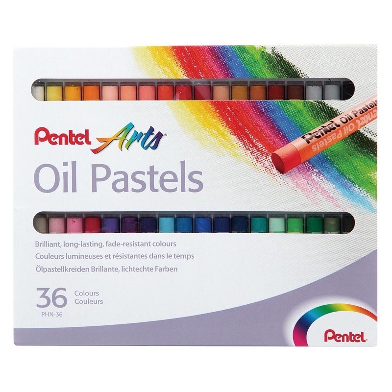 Sáp dầu Pentel 12/25/50 màu.