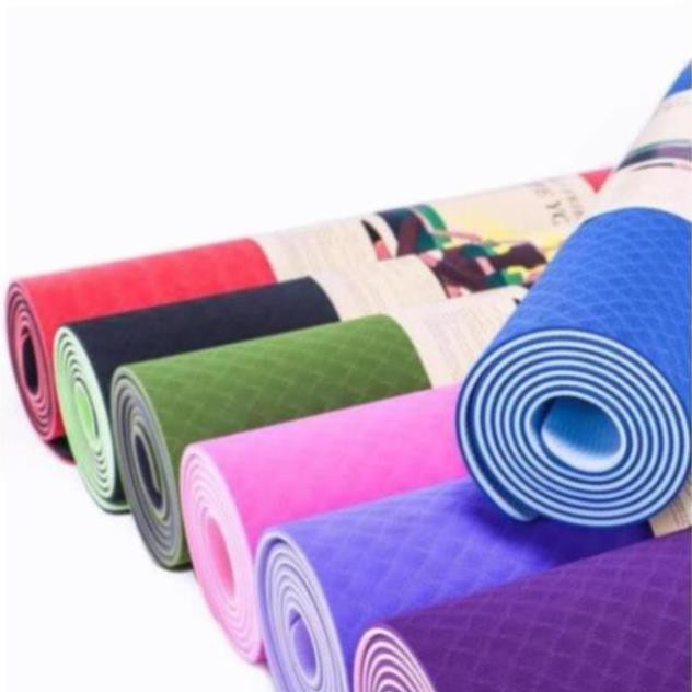 Thảm tập Yoga dày 6mm túi đựng và duy tùy chọn - hàng siêu chuẩn`