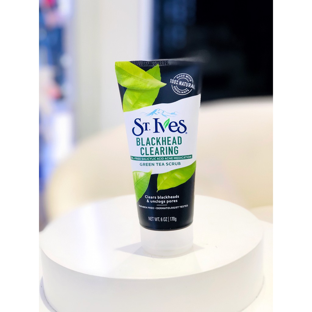 [Auth] Tẩy Da Chết Trà xanh Blackhead Clearing Green Tea Scrub St.Ives Mẫu Mới | BigBuy360 - bigbuy360.vn