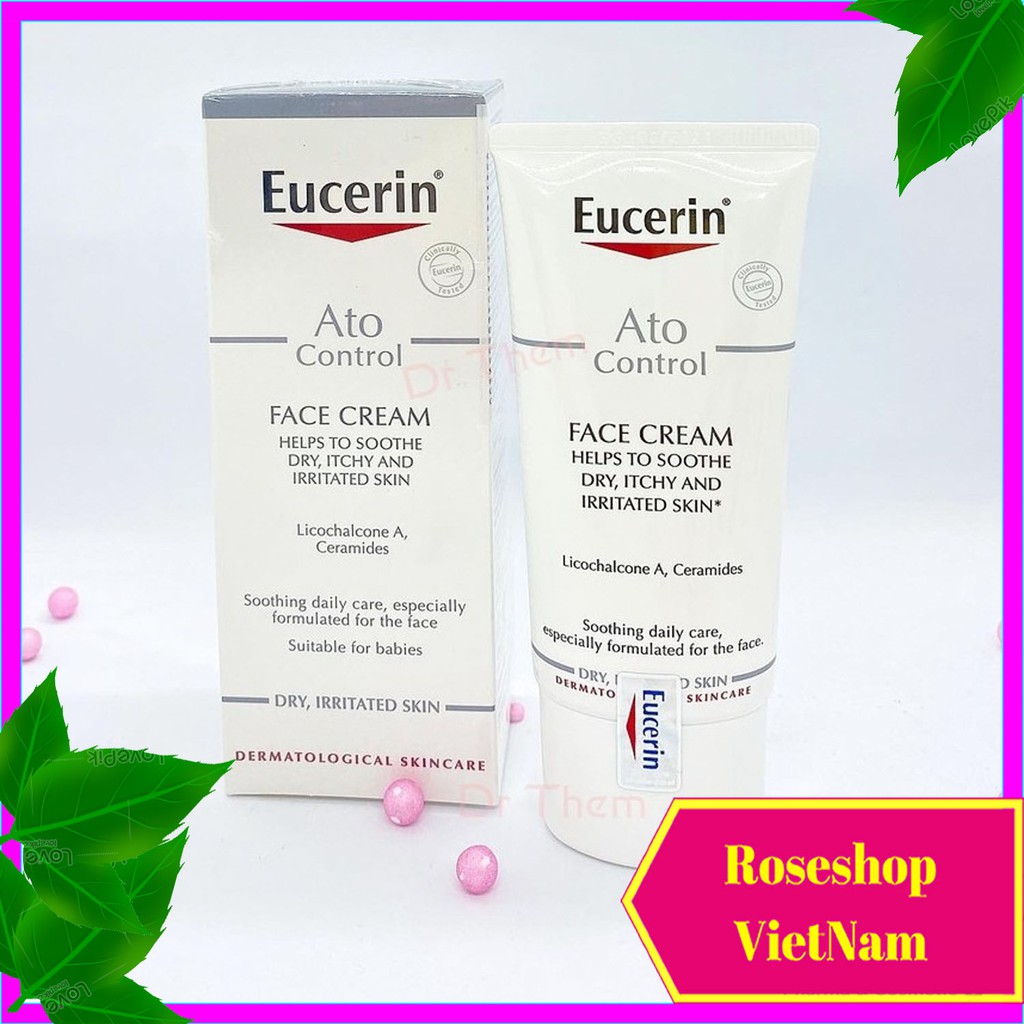 ✅Kem Dưỡng Da Mặt Eucerin Ato Control Face Care Cream 50ml - Dưỡng Ẩm, Kem Và Sữa Dưỡng Da. ROSESHOP VIETNAM SP89