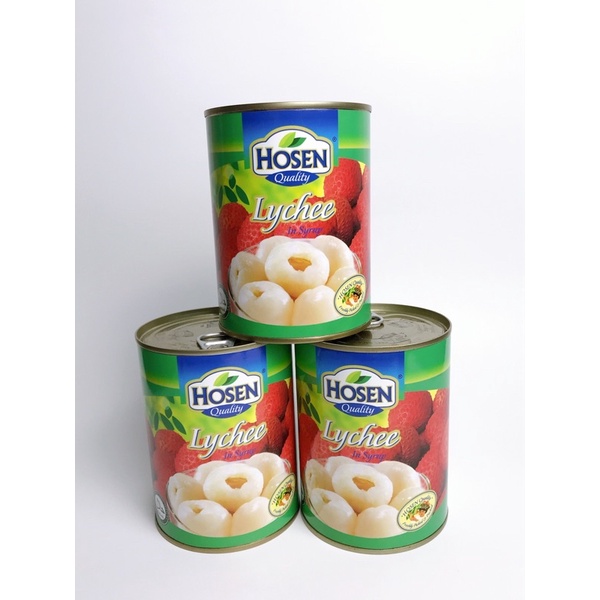 Vải ngâm Hosen hộp 565g