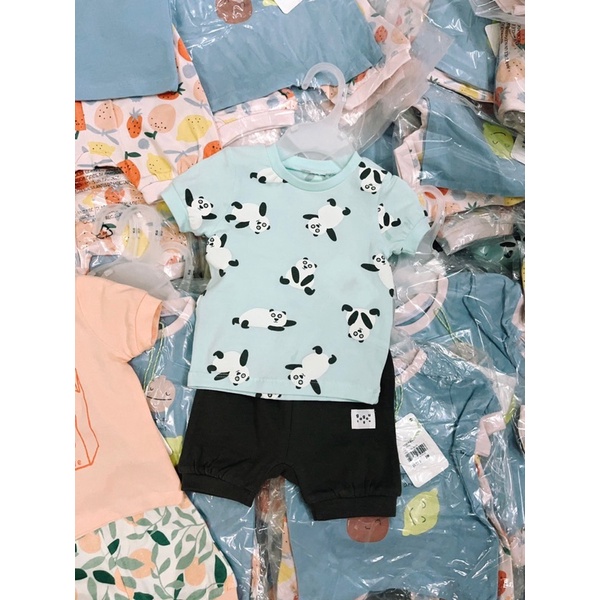 Bộ Gagou cotton organic cao cấp cho bé 1-24m