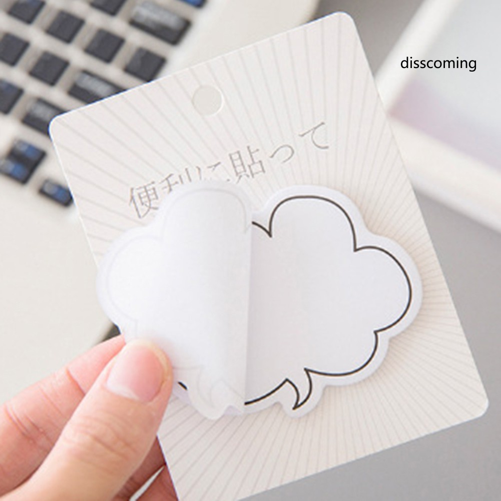 Xấp Giấy Ghi Chú Hình Đám Mây Dễ Thương