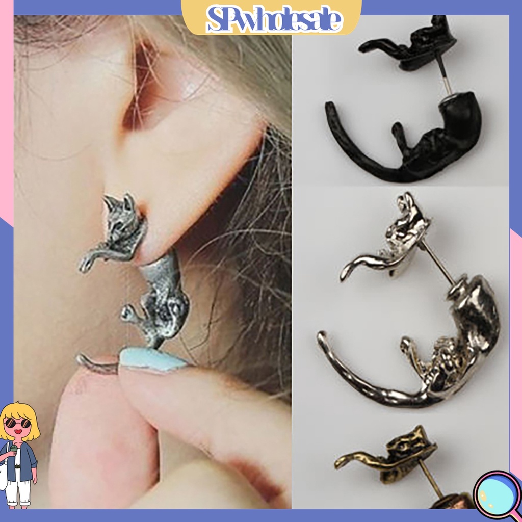 Khuyên tai hình con cáo đuôi dài cá tính dành cho cả nam và nữ