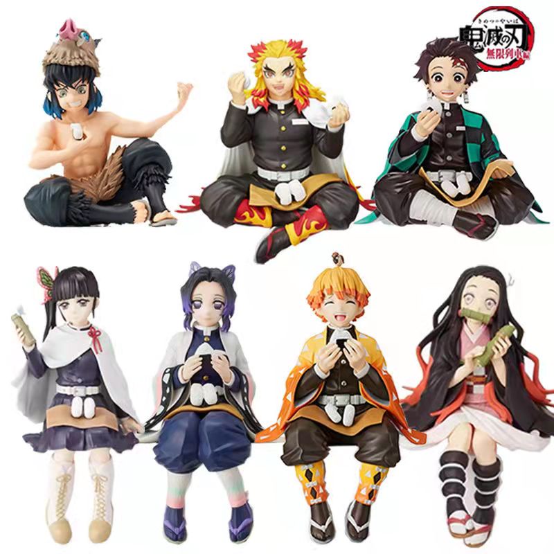 Mô Hình Nhân Vật Anime Kamado Tanjirou/Agatsuma Zenitsu/Hashibira Inosuke/Tsuyuri Kanao