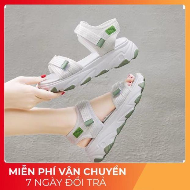 🔥HÀNG SIÊU CẤP🔥 (3 Màu Video) Sandal Nữ 2 Quai Đế Màu 4cm , Dây Dù Cực Bền, Hot Trend Bán Chạy 2020