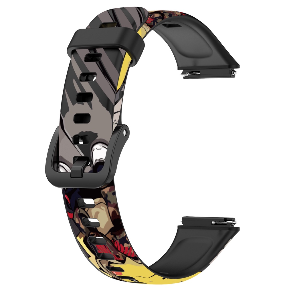 Dây Đeo Silicon Họa Tiết Rằn Ri Thời Trang Cho Đồng Hồ Thông Minh Huawei band 7
