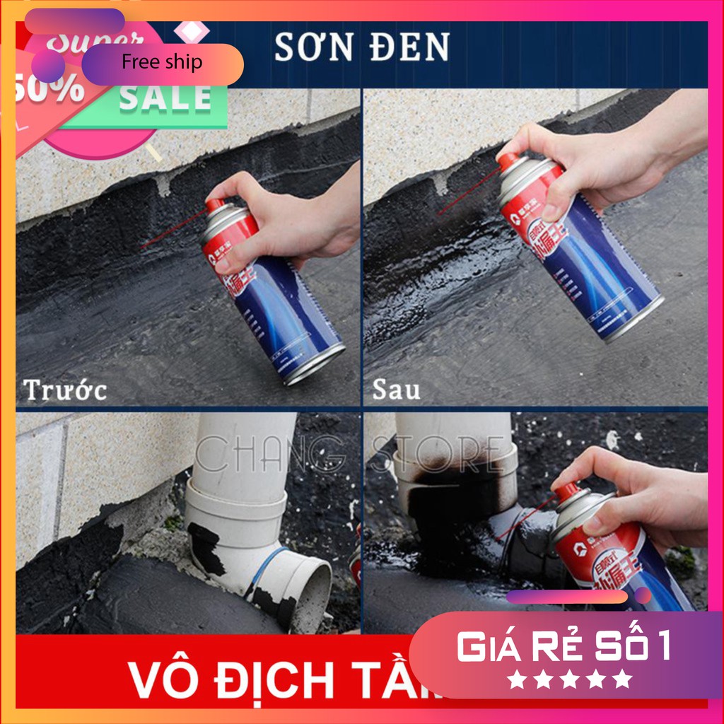 Bình xịt chống thấm, bình xịt chống dột công nghệ NANO bảo vệ mái nhà, tường, ống nước giá rẻ số 1 giảm giá 50% mua ngay