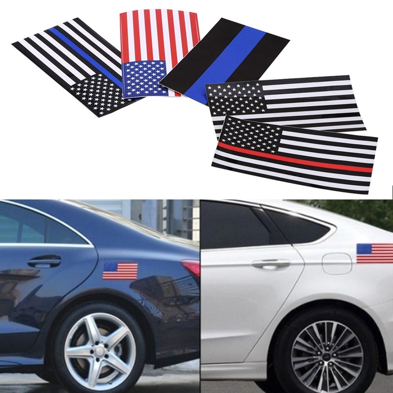Decal Dán Trang Trí Hình Lá Cờ Mỹ