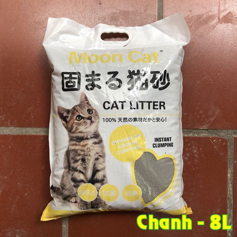 Cát vệ sinh mèo Nhật bản than hoạt tính khử mùi cực tốt túi 8 lit tiết kiệm