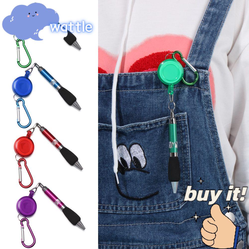 Bút Bi Có Móc Kim Loại Và Dây Kéo Dễ Sử Dụng