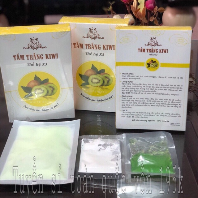 Tắm Trắng KiWi x3