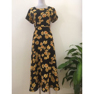 Đầm maxi dáng dài hoa cúc