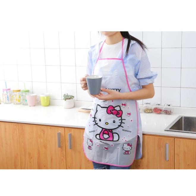 [Mã SKAMA8 giảm 8% đơn 300K] Tạp Dề Nilon Chống Thấm Cute