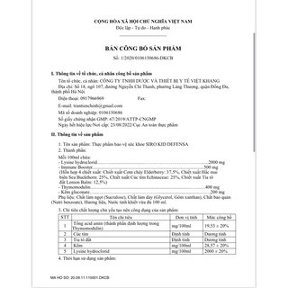 Siro Kid DEFENSA, tăng đề kháng, giảm triệu chứng cảm cúm với Lysine - Hộp 20 gói 5ml - PharmaOTC