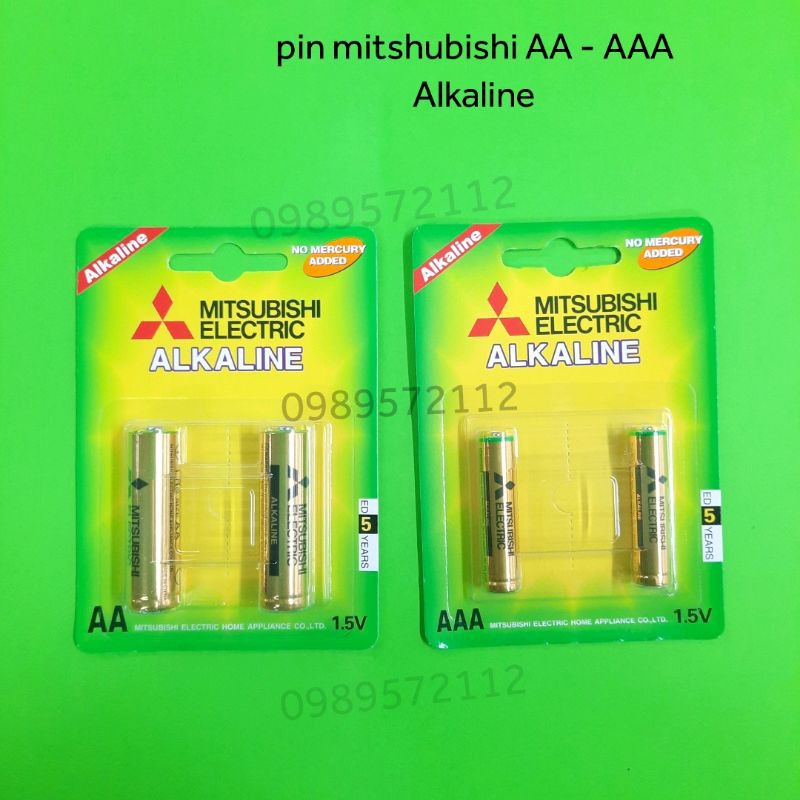 Pin tiểu AA- đũa AAA-pin điều khiển Mitsubishi.