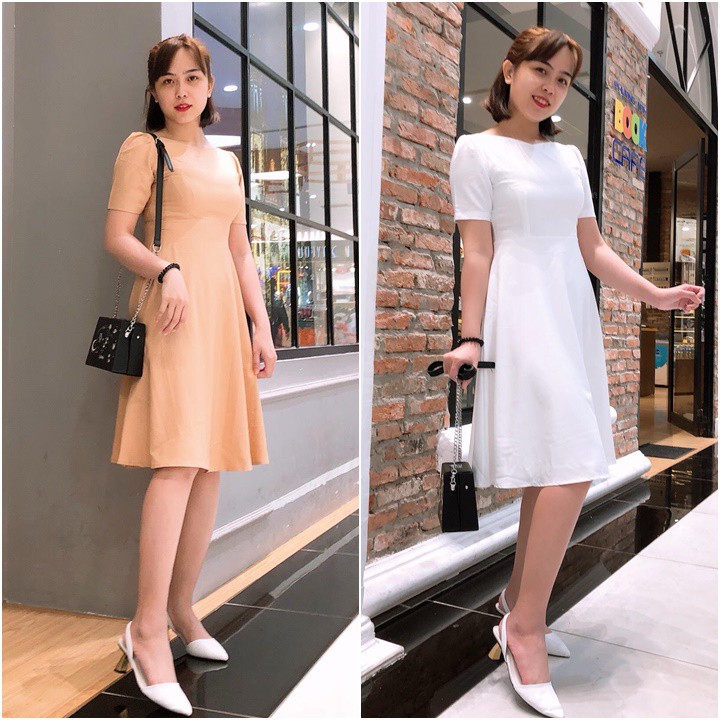 Đầm Xòe Trơn Hàng Xịn, Cao Cấp, Giá Siêu Rẻ - GR0028