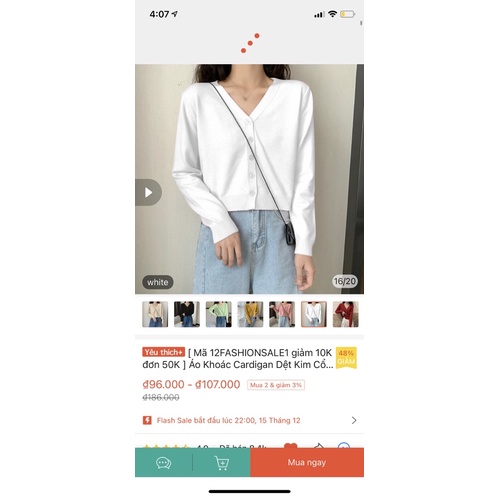 Áo croptop cardigan vải dệt kim new 100%