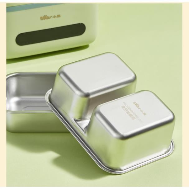 [Hàng loại 1] Hộp cơm cắm điện Bear DFH-B12K5, 2 tầng 3 ngăn, sử dụng inox cao cấp 304, độ bền cao | BigBuy360 - bigbuy360.vn