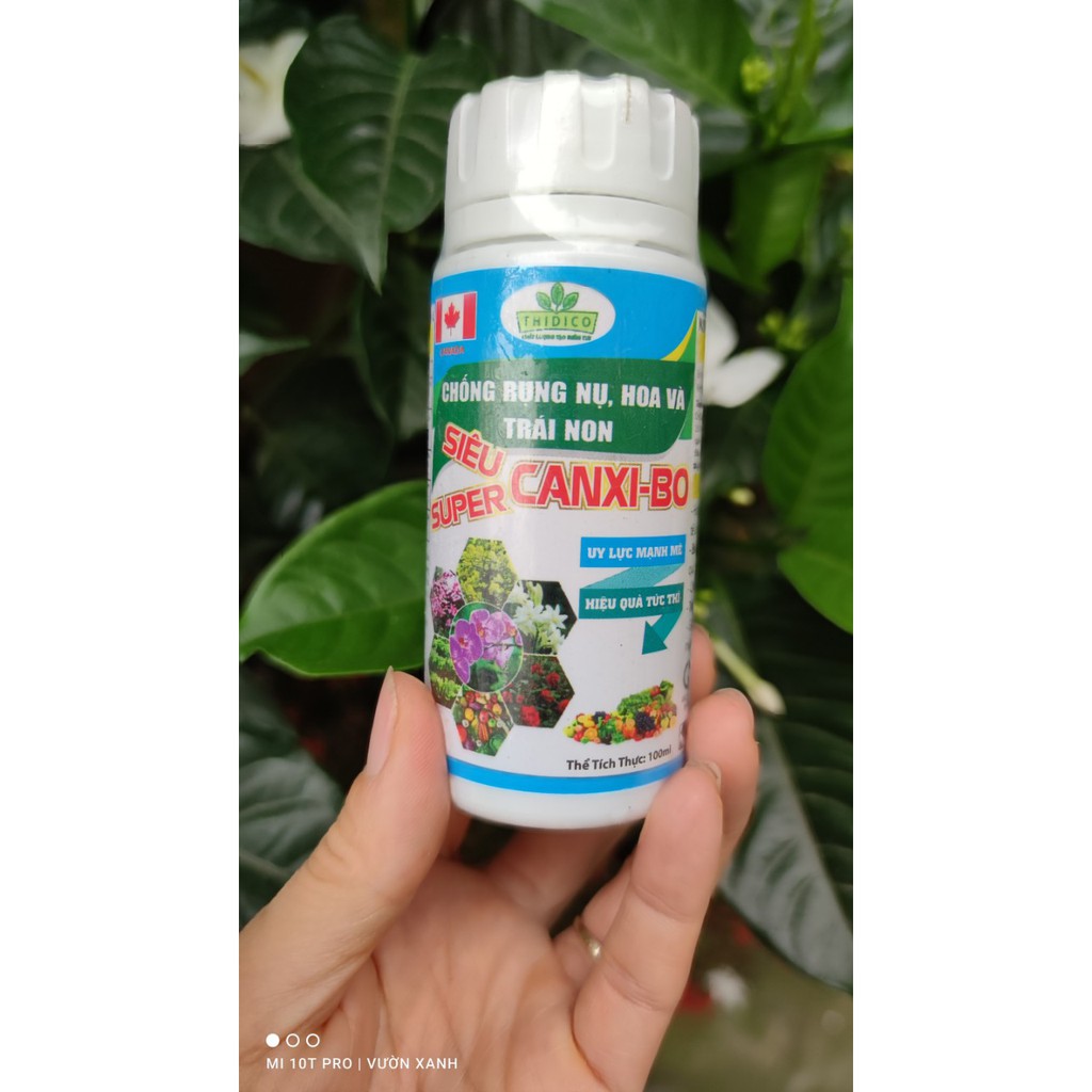 Super Canxi Bo chuyên cho hoa cây cảnh với thành phân Bo hữu cơ giúp cây dễ hấp thụ chai 100ml