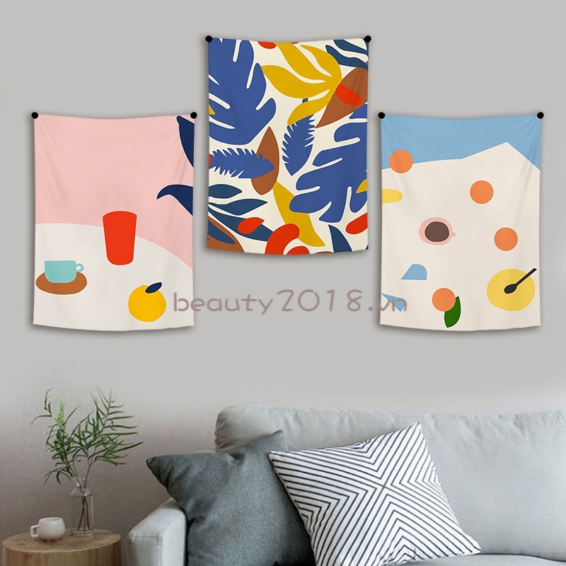 Thảm treo tường họa tiết độc đáo dùng trang trí