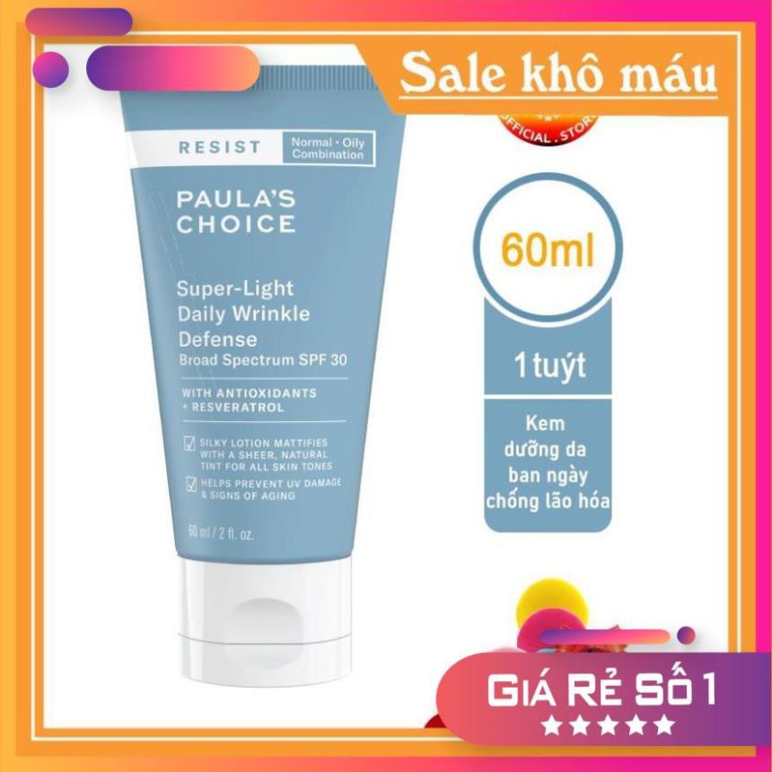 Kem Chống Nắng Paula'S Choice Resist Super - Light Daily Wrinkle Defence Spf 30 ( 60ml)