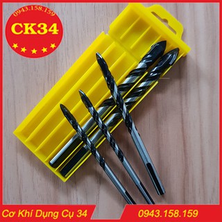 Mũi khoan gạch, gốm, sứ, gỗ, bê tông... đa năng bộ 5 hộp vàng