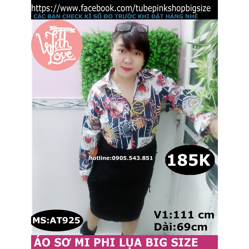 áo sơ mi phi lụa hàn quốc bigsize
