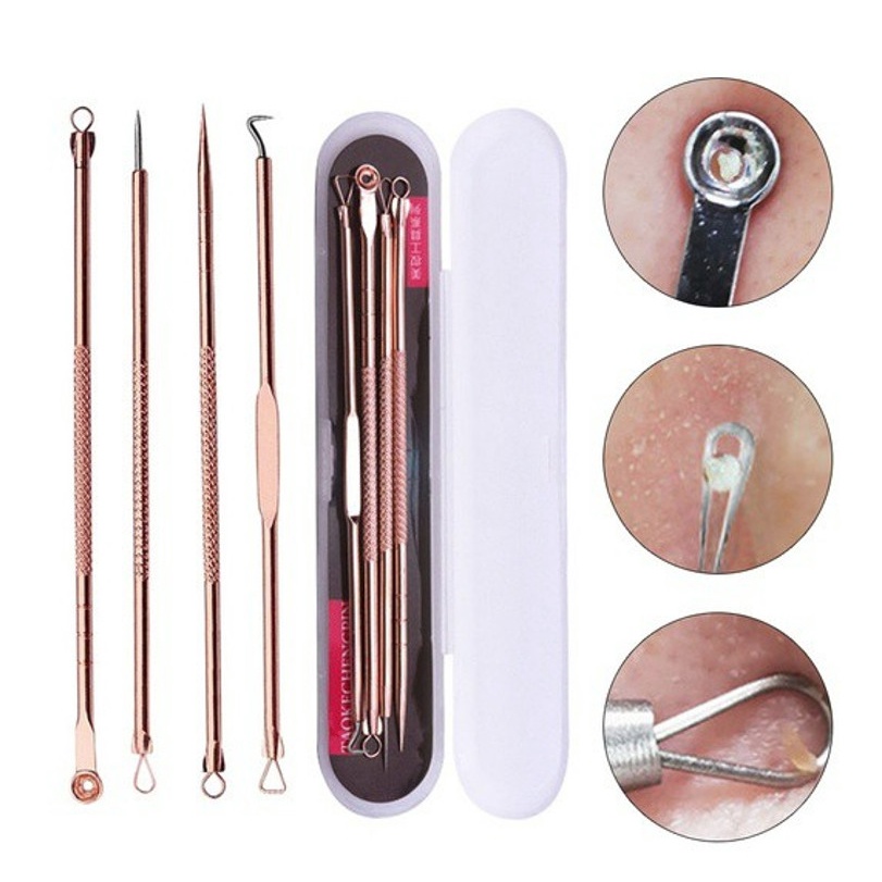 Sét lột mụn vàng 4 món 8 đầu