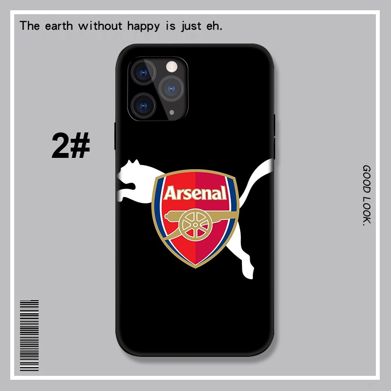 Ốp điện thoại mềm in hình logo đội bóng Arsenal LU135 thích hợp cho iPhone XR X Xs Max 7 8 6s 6 Plus 7+ 8+ 5 5s SE 2020