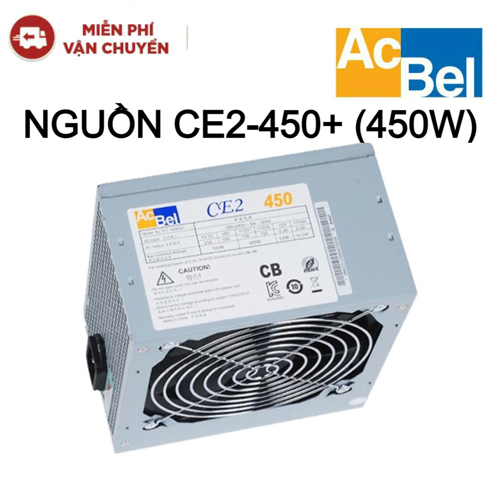 Nguồn máy tính AcBel CE2-450+ dây dài (450W) - Hàng chính hãng new 100%