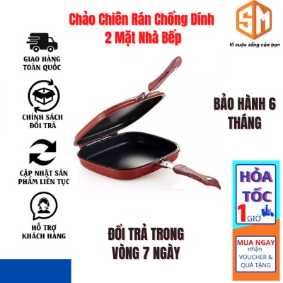 Chảo Chiên Rán Chống Dính 2 Mặt Nhà Bếp