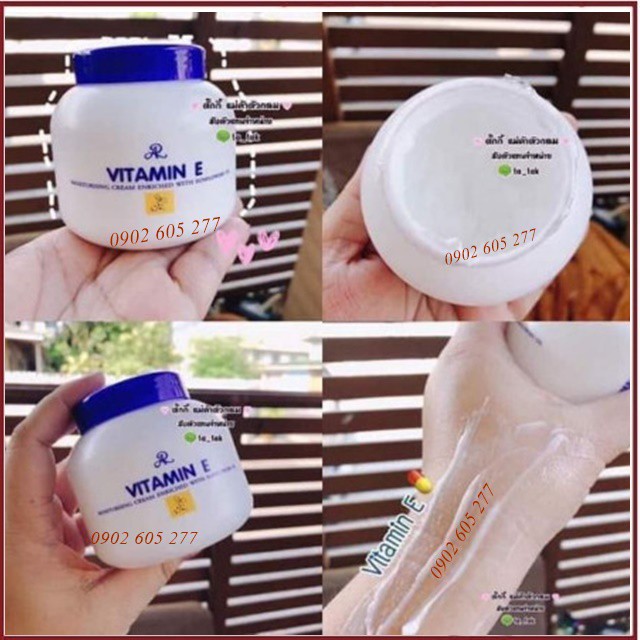 [Hàng chính hãng] Kem Dưỡng Ẩm Body & Face Vitamin E Aron Thái Lan