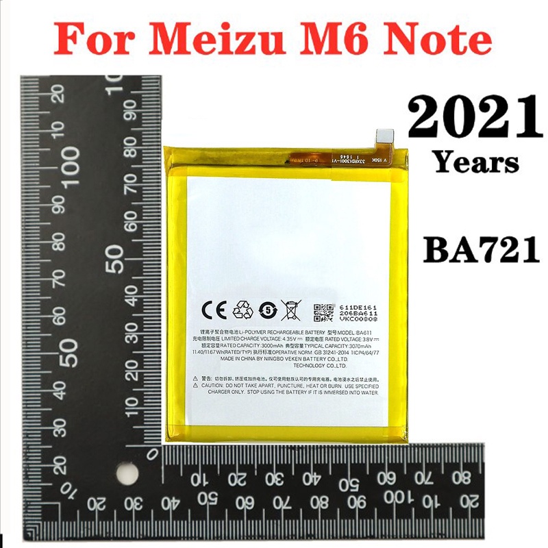 Pin Meizu M6 Note BA721 4000mAh | Hàng Nhập Khẩu | Tặng bộ tháo mở + seal dán