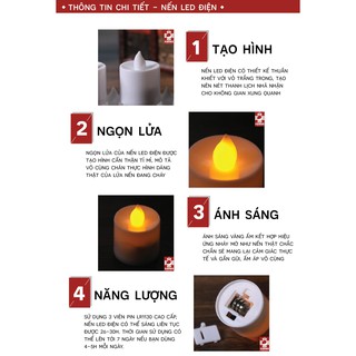 NẾN LED ĐIỆN TỬ NHẤP NHÁY GIẢ LỬA -  MINI CANDLE