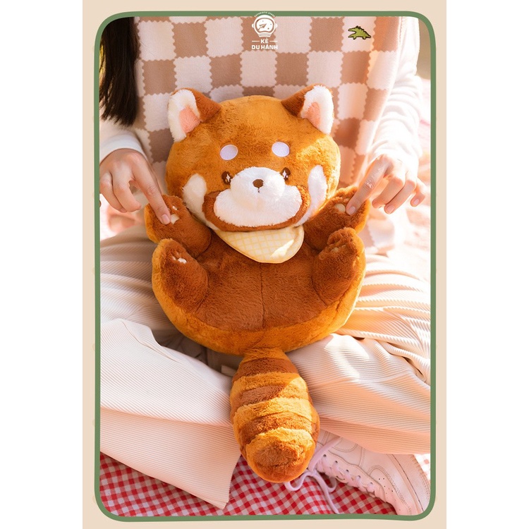 Gấu bông gối ôm Gấu đỏ 50cm Kẻ du hành