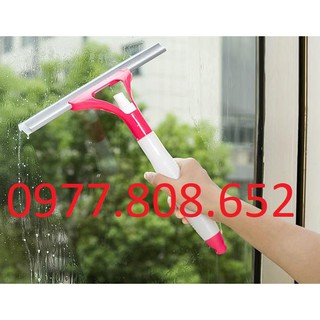 Dụng cụ gạt lau kính cầm tay,kèm bình xịt