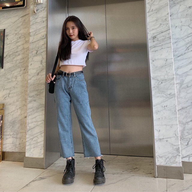 #Q446CS Quần jeans suông rộng