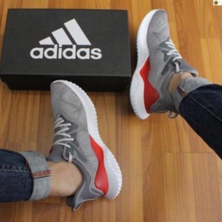 𝐑Ẻ Tết 🔥SALE SỐC🔥 Giày thể thao alpha bounce xám đỏ  size 40->44 ☑ Chuẩn . ` ˇ ⁵ # V ((