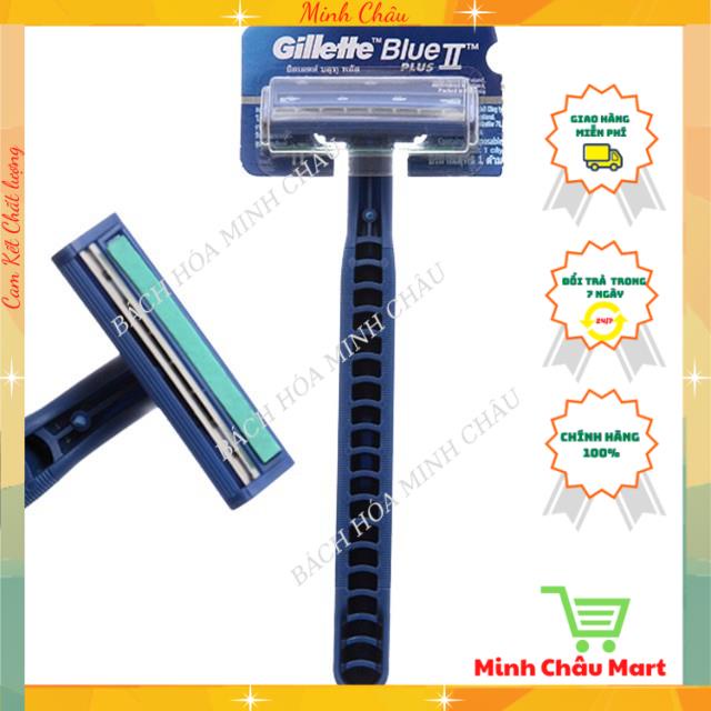 Dao Cạo Râu Gillette Super Thin - Blue Plus Lưỡi Kép