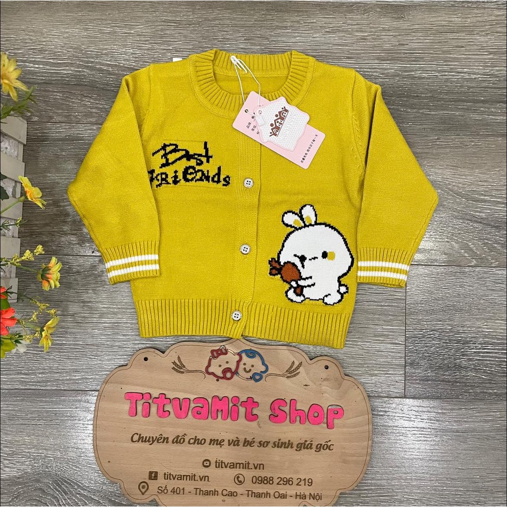 Áo khoác len quảng châu thỏ carot cho bé, áo khoác thu đông cho bé trai, bé gái