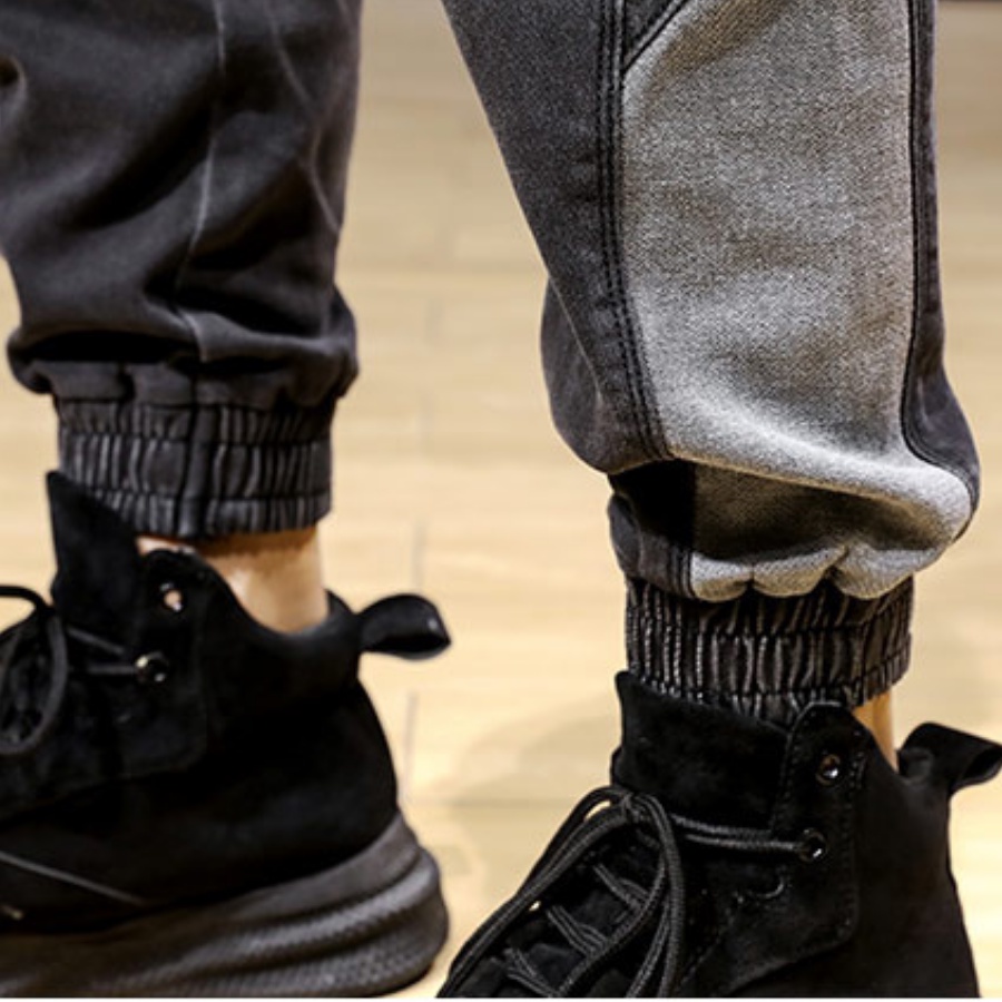 Quần jogger nam cao cấp dáng hàn LIDAN, Vải kaki dày dặn co giãn, ĐEN - LDT6