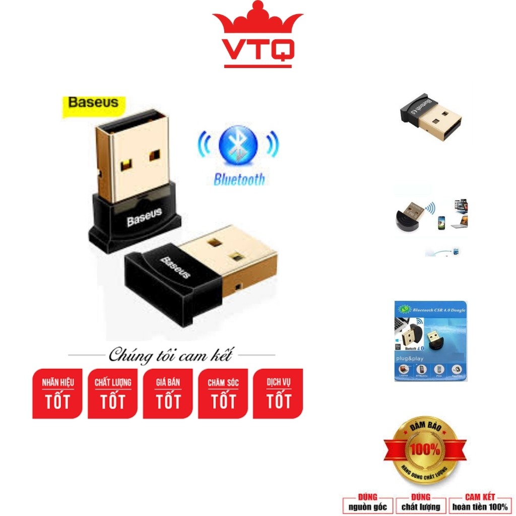 Usb Bluetooth, usb thu blutooth 4.0 Không Dây Cho Pc Win 10 8 7