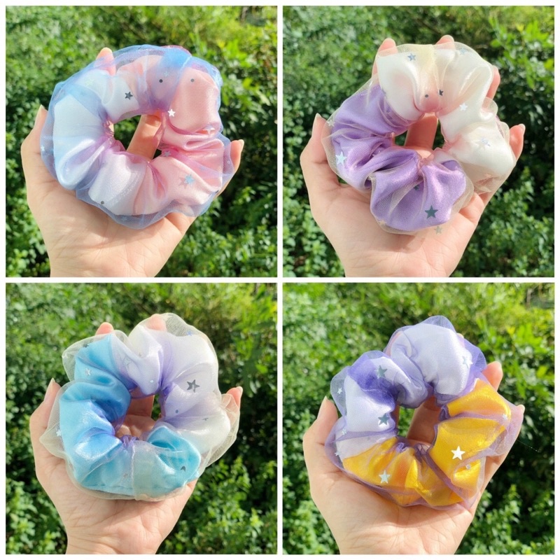 Cột tóc SCRUNCHIES cầu vồng