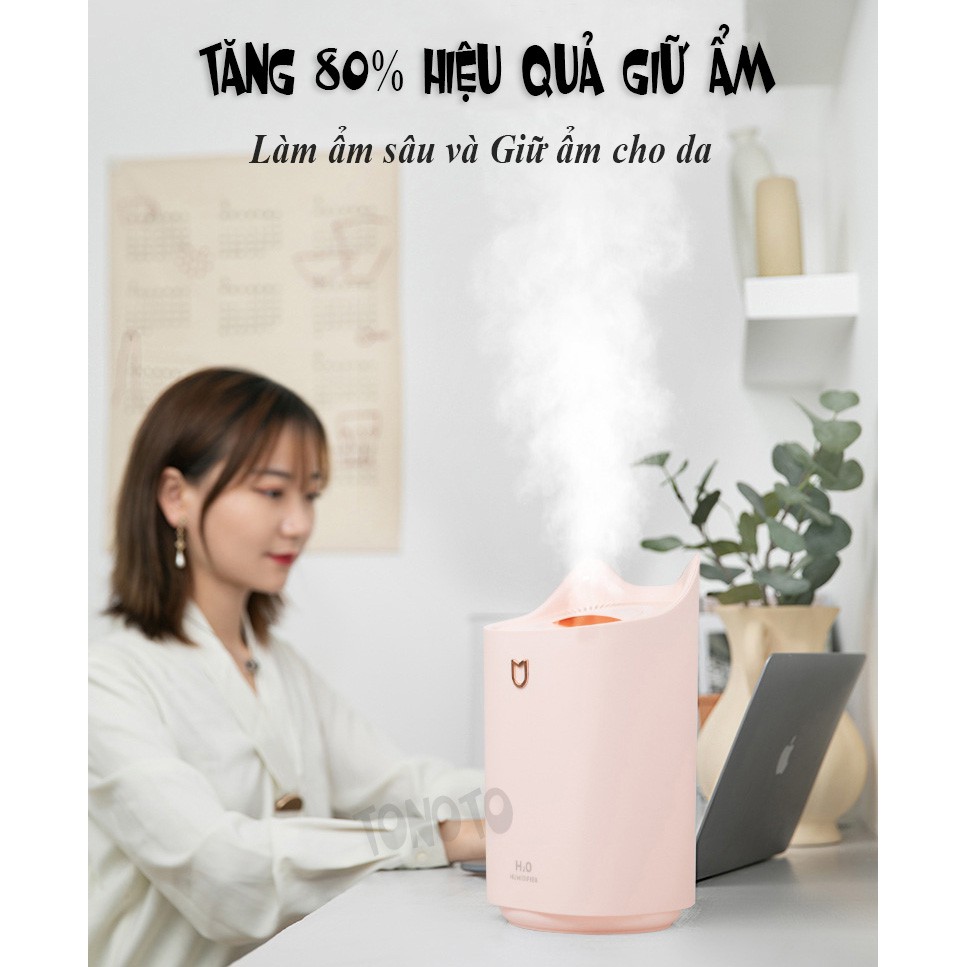 [Tặng Tinh Dầu Chanh Sả] Máy Xông Tinh Dầu; Máy Phun Sương; Đèn Xông Tinh Dầu Có Đèn Led Đổi Màu; Dung Tích Lớn 3000ml