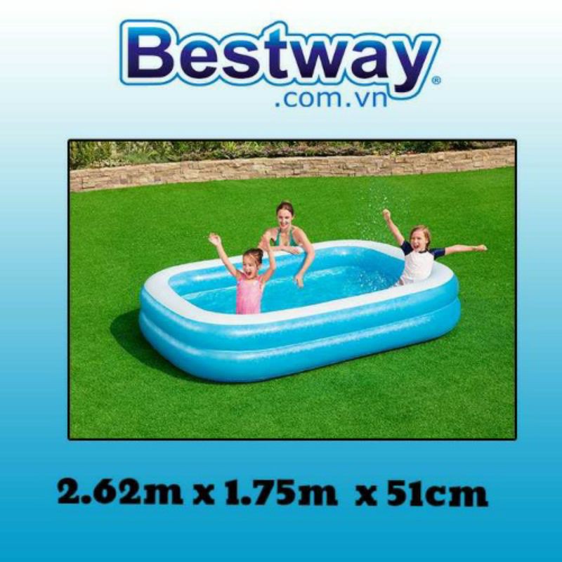 Bể Bơi Phao KT 262x175x51cm bestway 54006