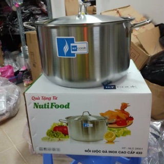 Nồi luộc gà inox nutifood size 28