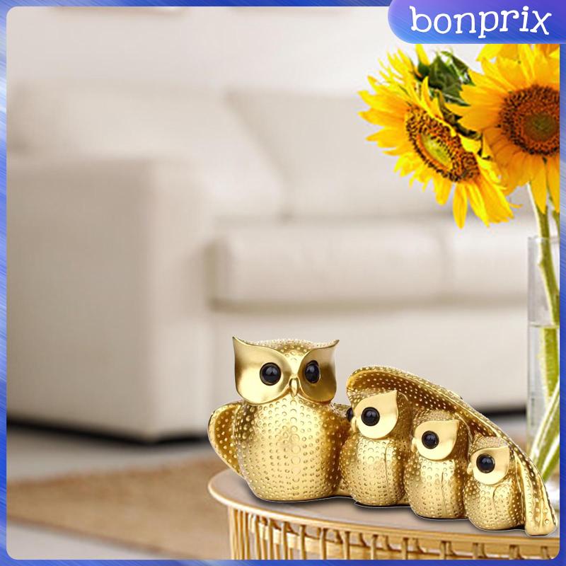 Mô Hình Chim Cú Bằng Nhựa Resin Trang Trí Nhà Cửa / Văn Phòng