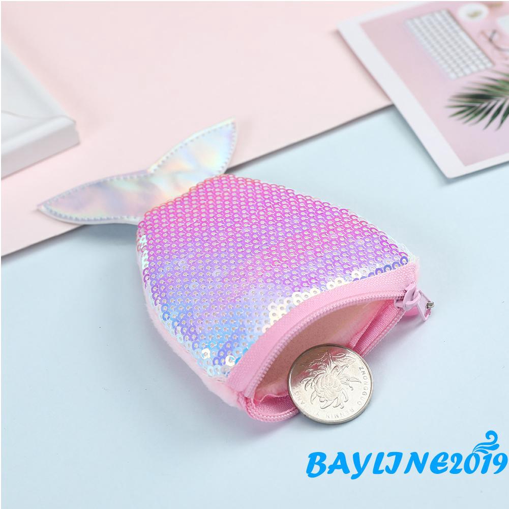 Túi đeo chéo hình đuôi cá đính sequin lấp lánh thời trang dành cho nữ